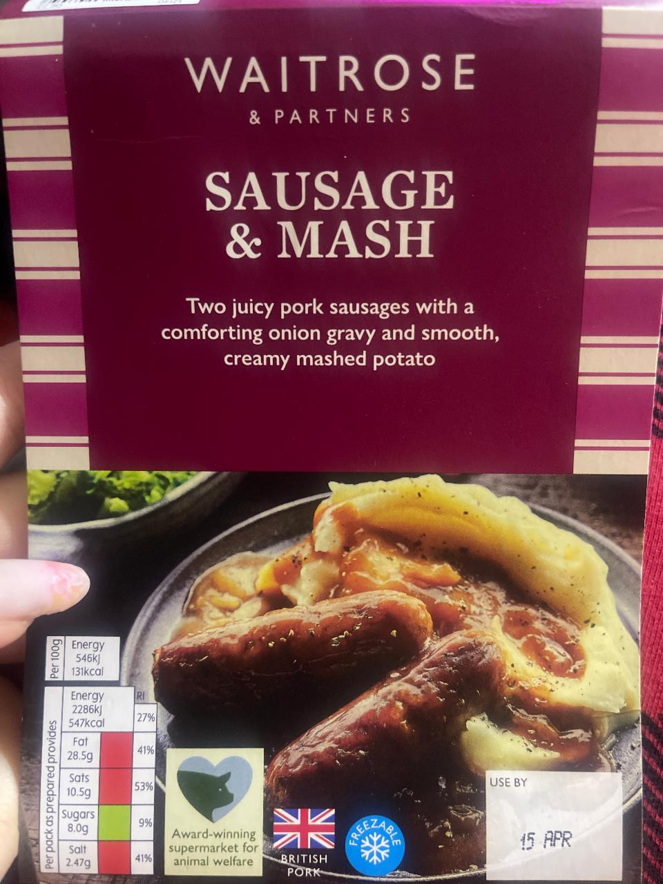 Fotografie - Sausage & Mash Waitrose