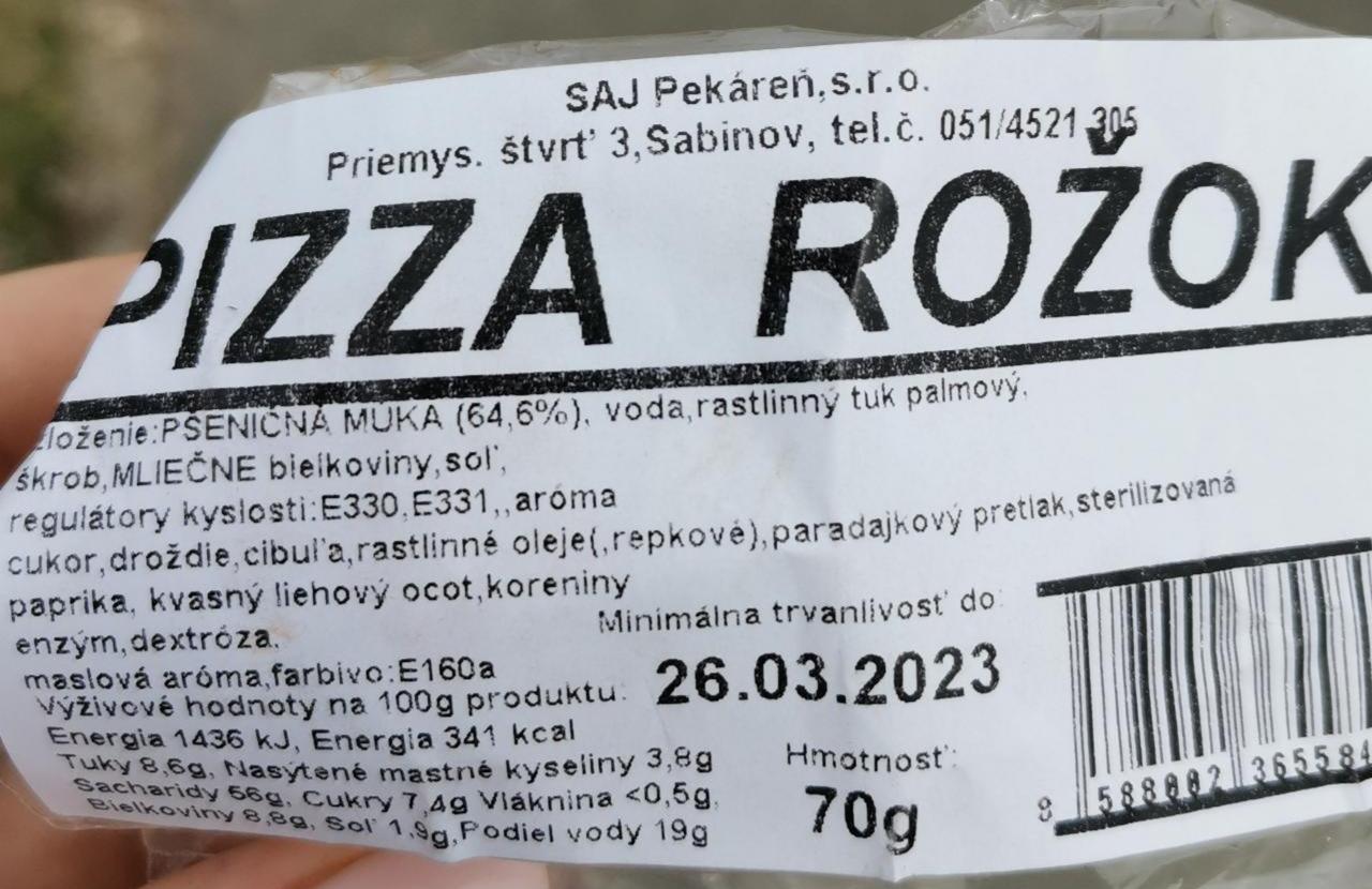 Fotografie - Pizza Rožok SAJ Pekáreň