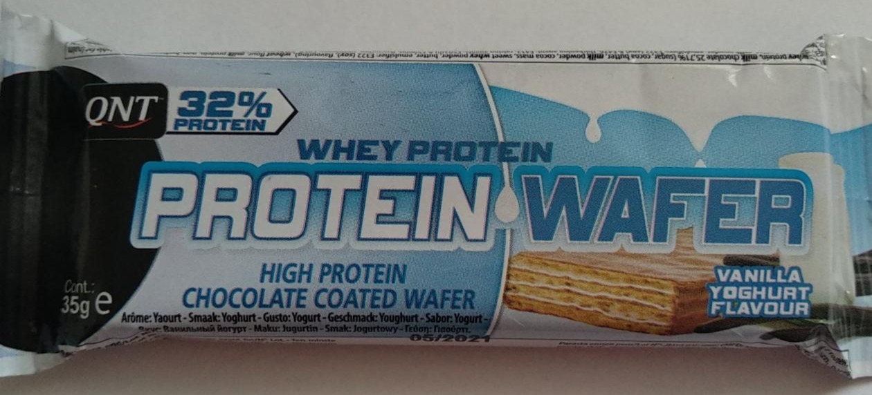 Fotografie - Protein wafer vanilla-yoghurt QNT