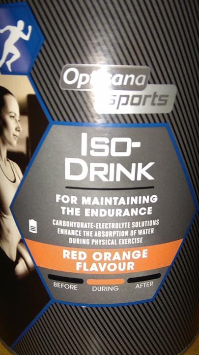 Fotografie - ISO-Drink Orange flavour Optisana sports
