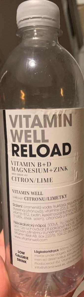 Fotografie - Vitamin Well Reload Citron, Limetka