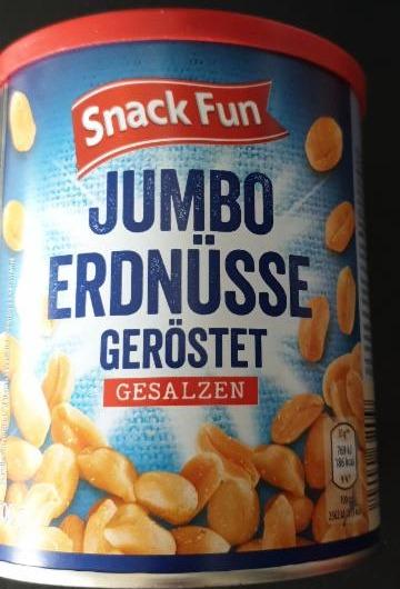 Fotografie - Jumbo Erdnüsse geröstet gesalzen Snack Fun