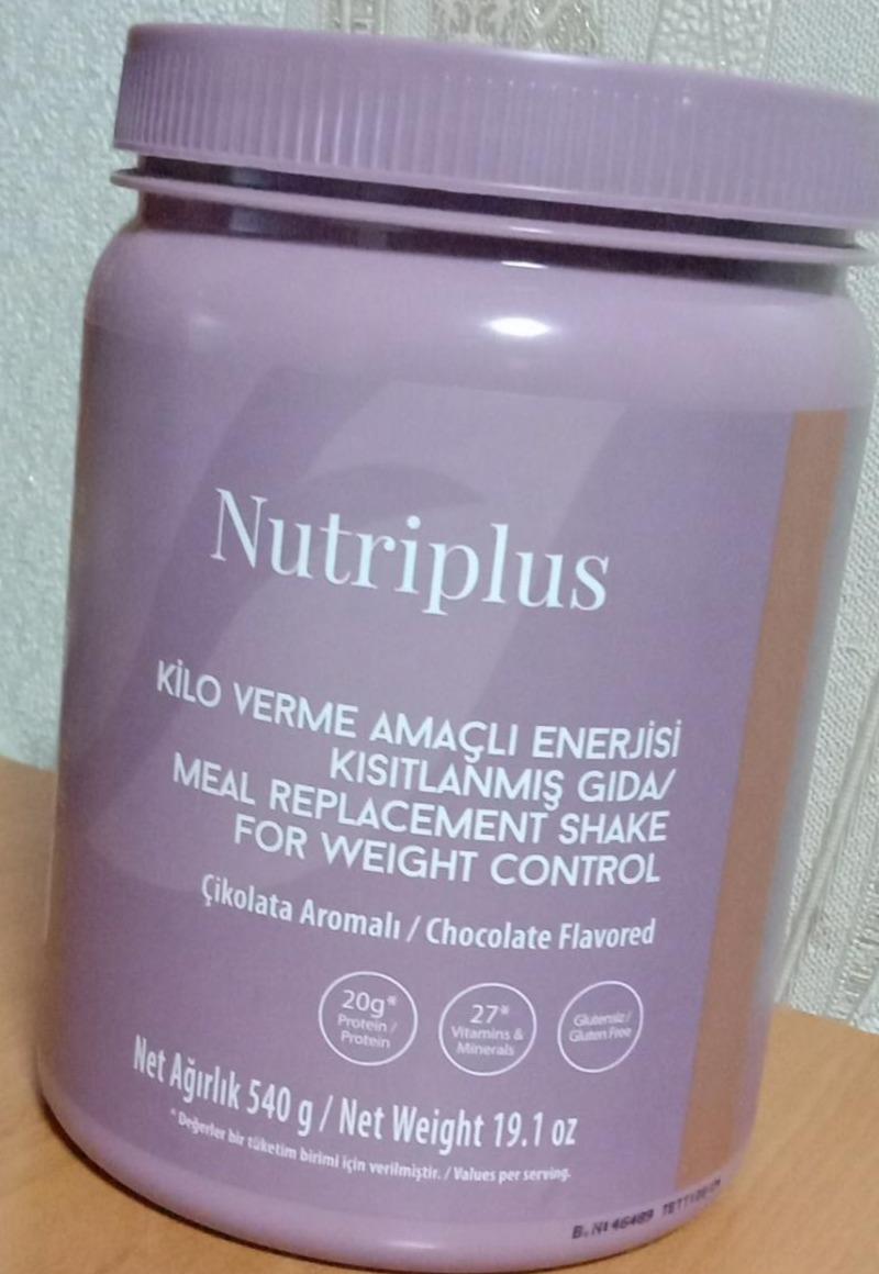Fotografie - Meal Replacement shake for weight control Chocolate Flavored Nutriplus