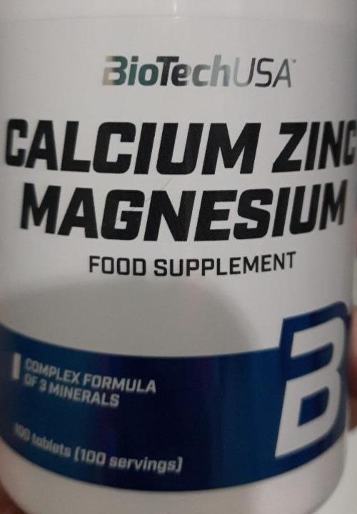Fotografie - Calcium Zinc Magnesium BioTechUSA