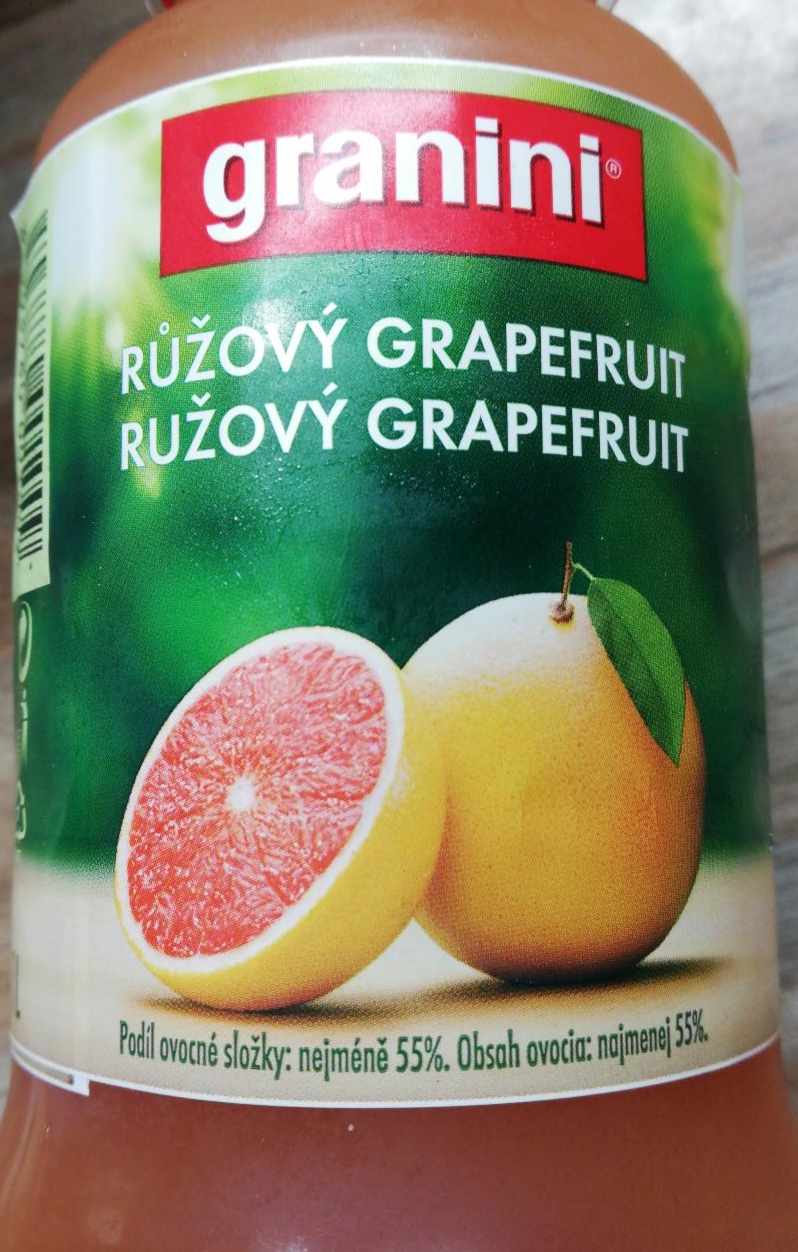 Fotografie - Granini růžový grapefruit