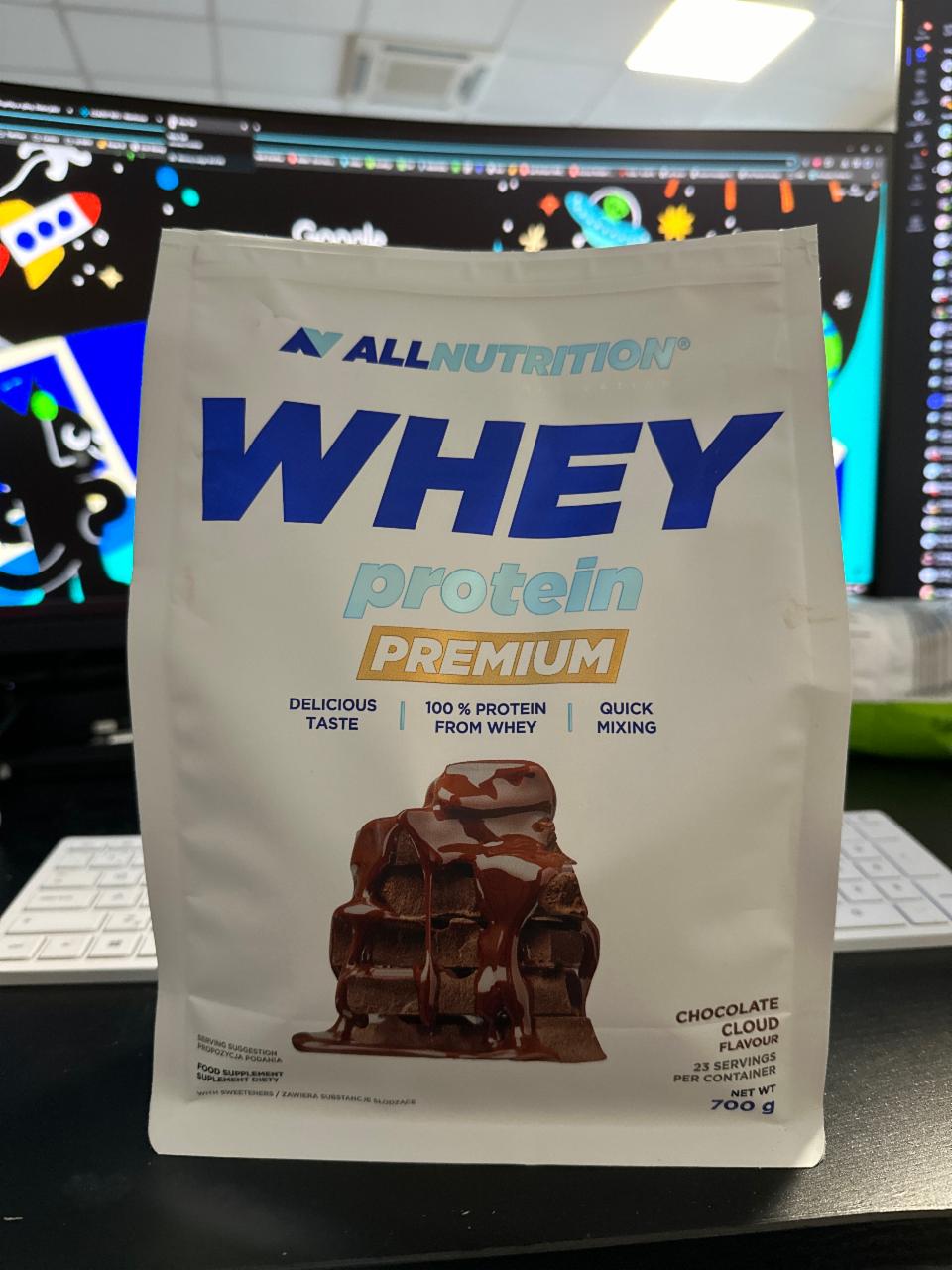 Fotografie - whey protein premium chocolate cloud AllNutrition