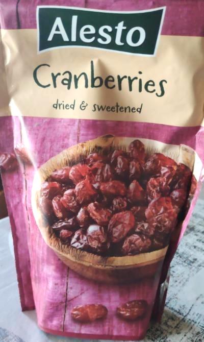 Fotografie - Cranberries dried & sweetened (Kľukva veľkoplodá brusnice sušená sladená) Alesto
