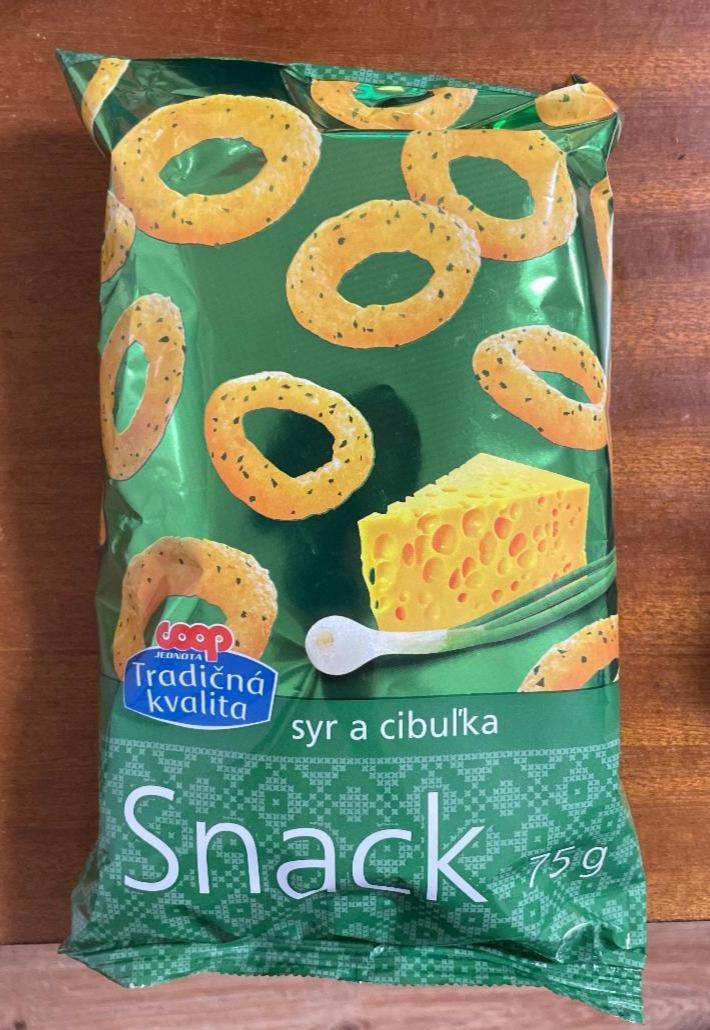 Fotografie - Snack syr a cibuľka Coop Tradičná kvalita