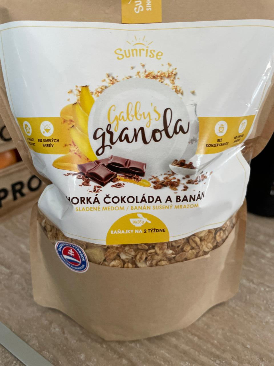 Fotografie - Gabby’s granola Horka cokolada a banan