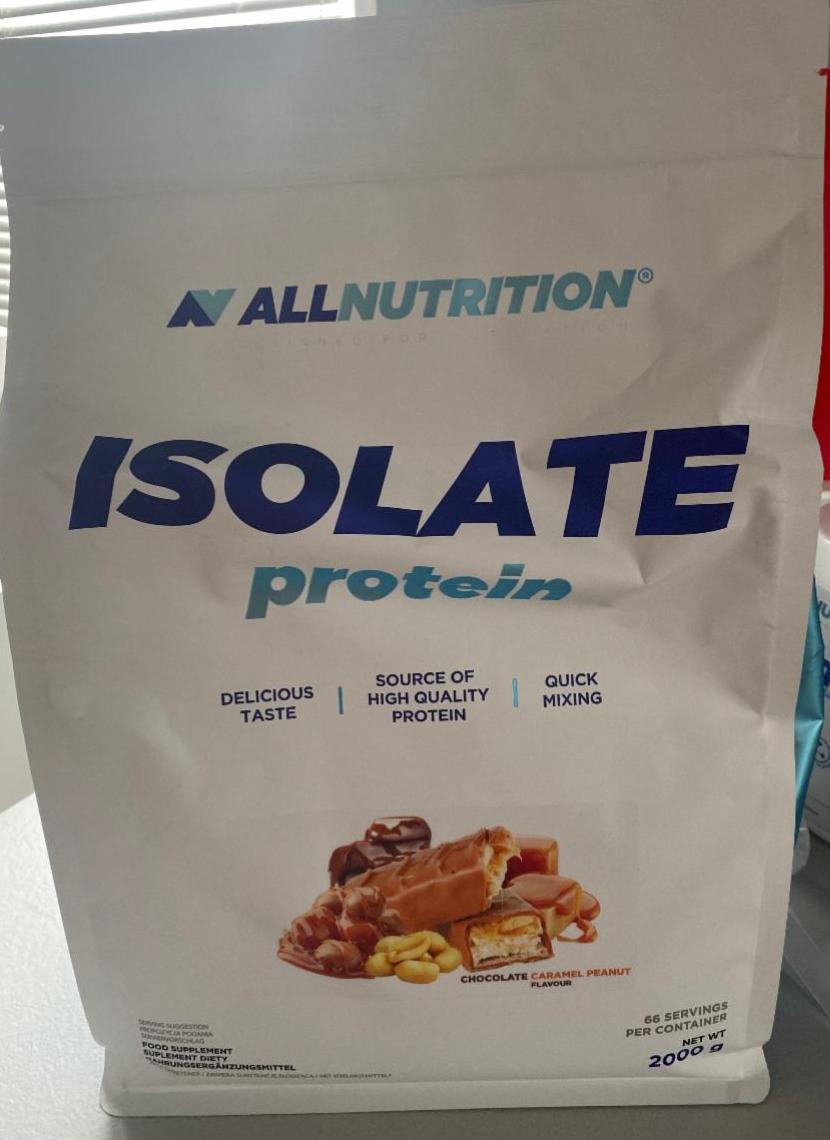 Fotografie - Isolate Protein Chocolate Caramel Peanut Allnutrition