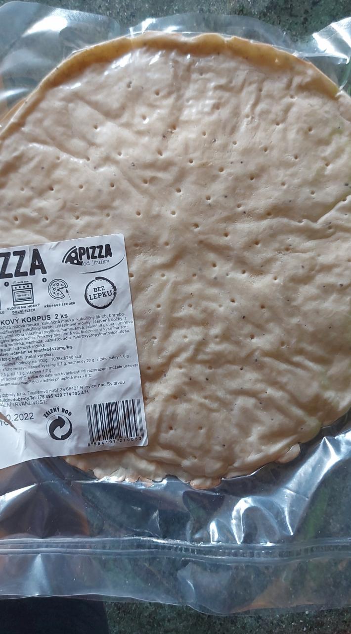 Fotografie - Bezlepkový korpus Pizza od Jitulky