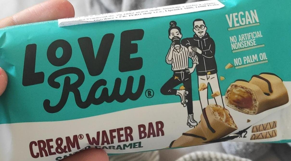 Fotografie - Cre&m wafer bar Salted caramel Love Raw