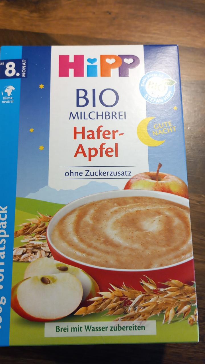 Fotografie - bio Milchbrei Hafer Apfel Hipp