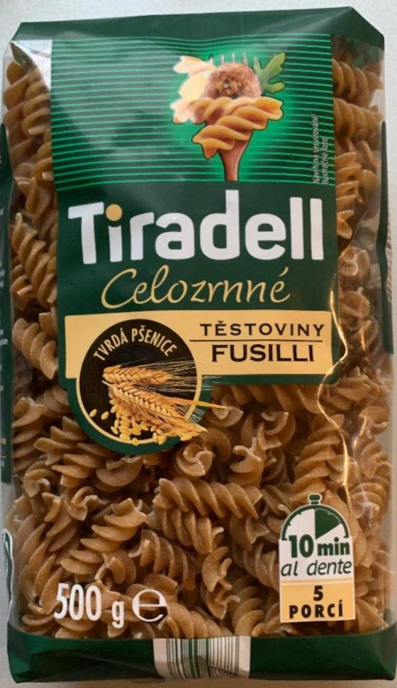 Fotografie - Fusilli celozrnné cestoviny Tiradell