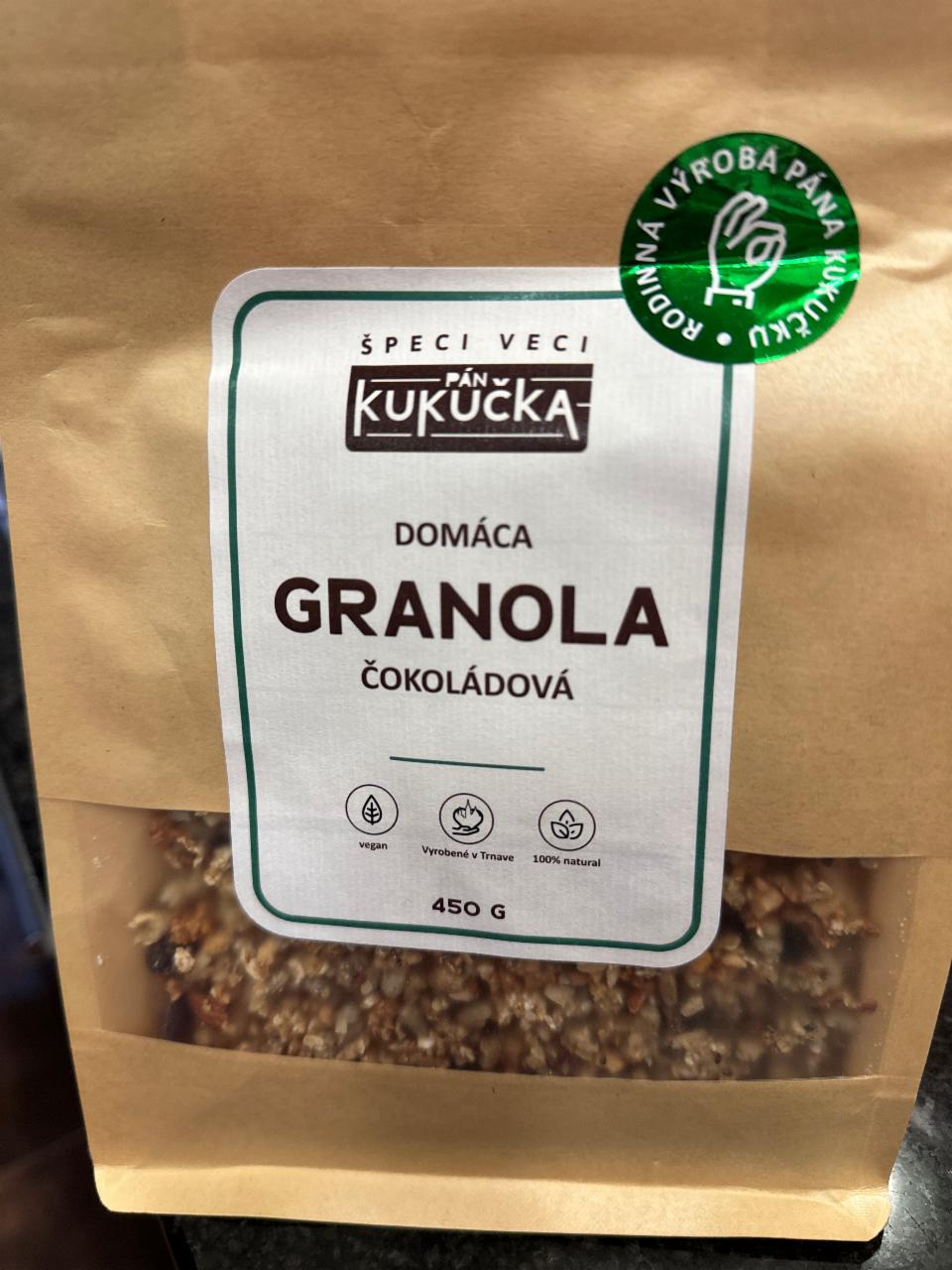 Fotografie - Domáca pečená granola čokoládová Špeci veci pán Kukučka