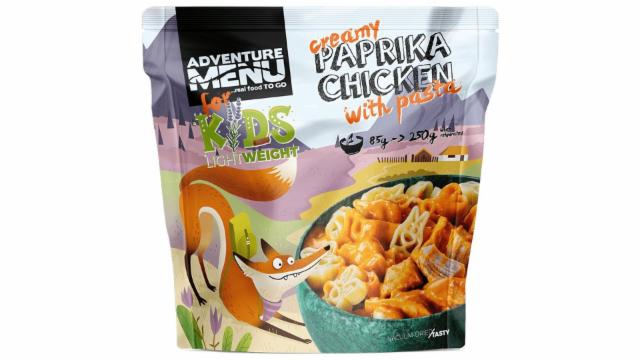 Fotografie - Creamy paprika chicken with pasta for kids Adventure Menu