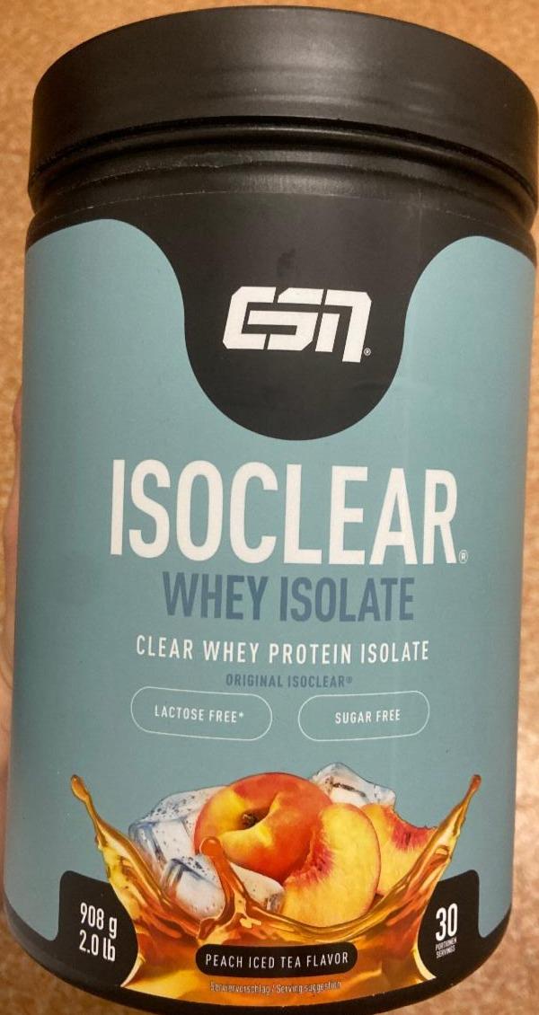 Fotografie - Isoclear whey isolate peach iced tea GSN