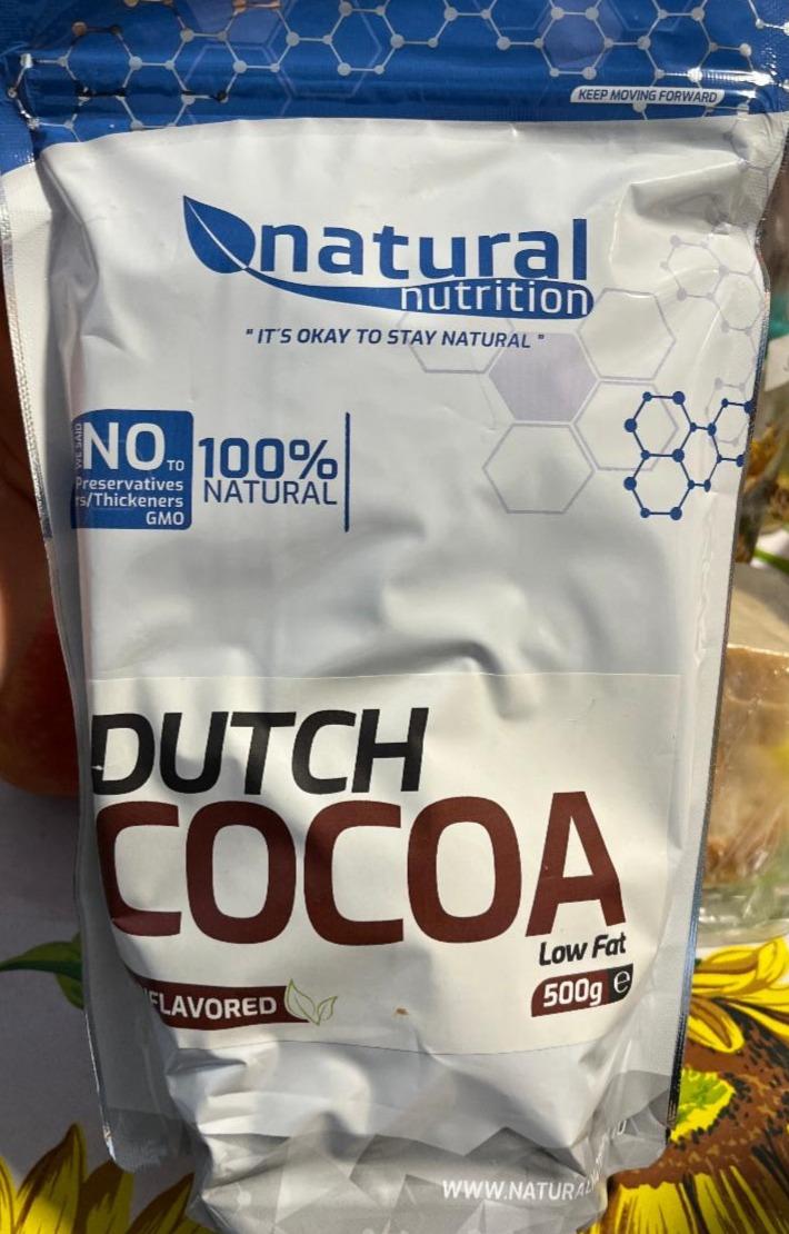 Fotografie - Dutch Cocoa Unflavored Natural nutrition