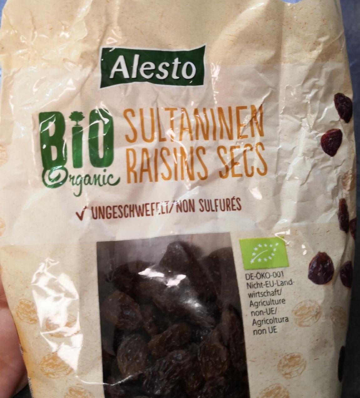 Fotografie - Sultaninen Raisins Secs Bio Organic Alesto