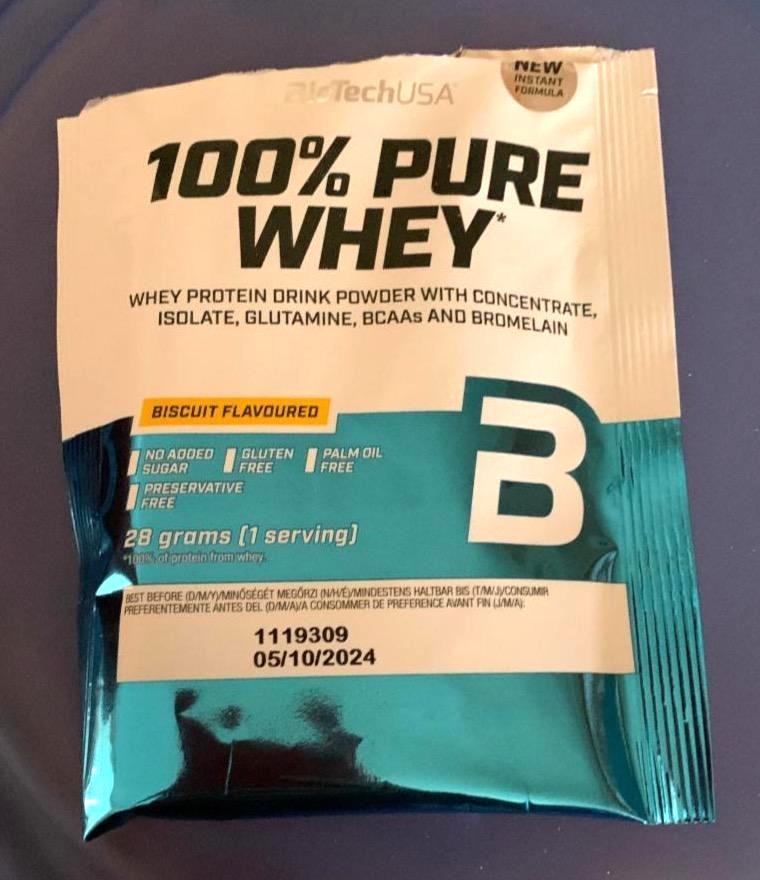 Fotografie - BioTech USA 100% Pure Whey BISCUIT