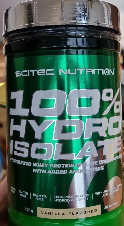 Fotografie - 100% Hydro Isolate Vanilla flavored Scitec Nutrition