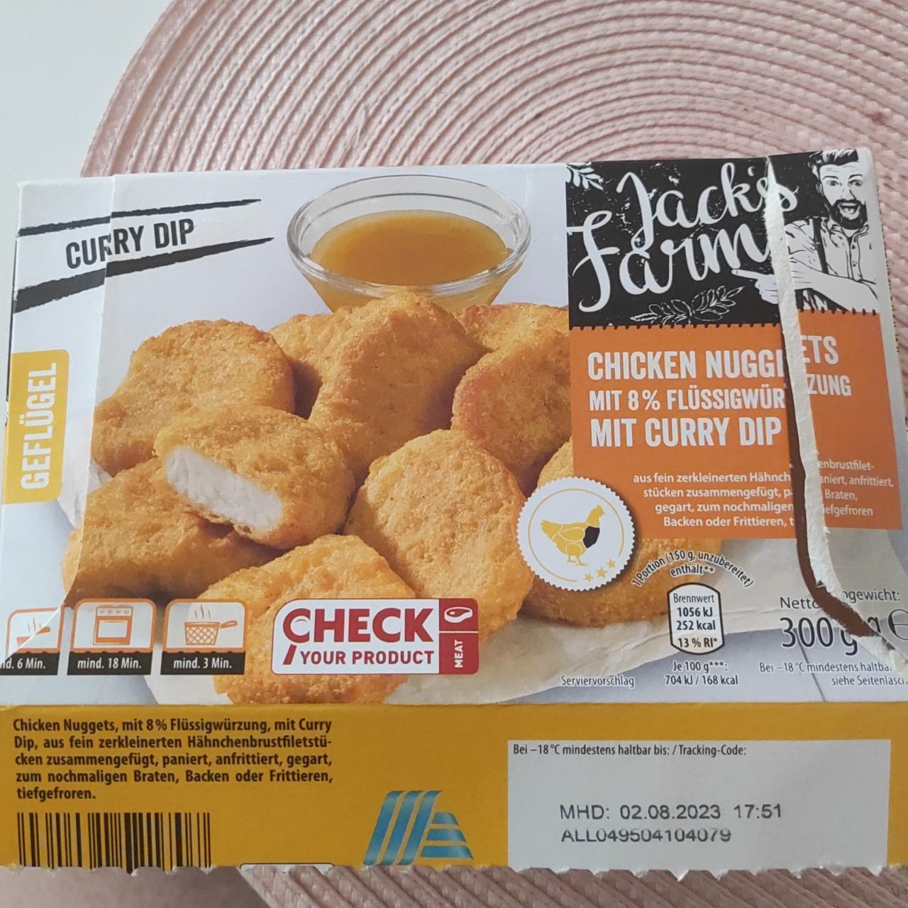 Fotografie - chicken nuggets mit 8% flussigwurzung