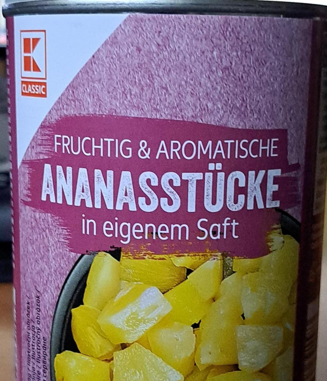 Fotografie - Fruchtig & Aromatische Ananasstücke in eigenem Saft K-Classic