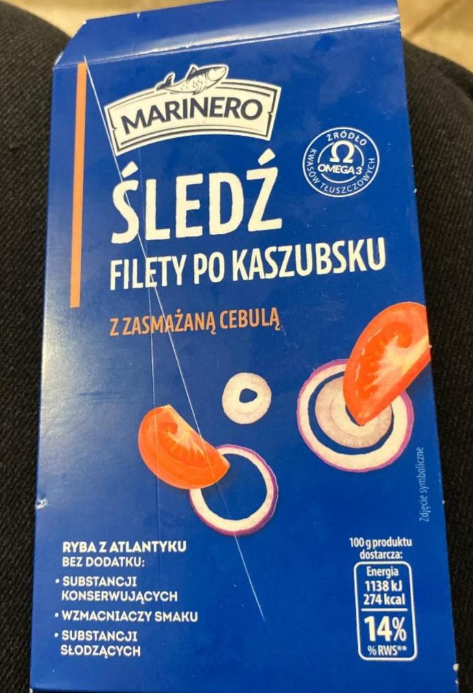 Fotografie - Śledź filety po kaszubsku z zasmażaną cebulą Marinero