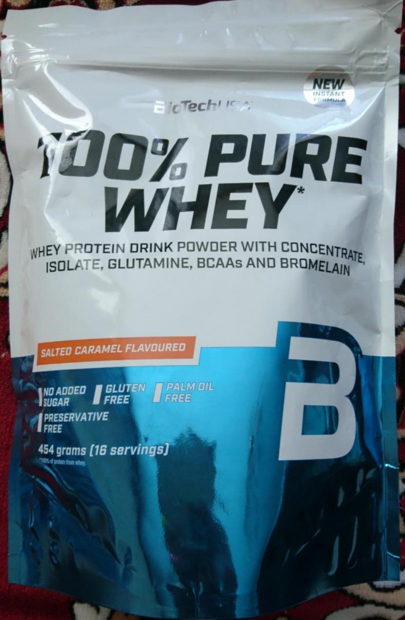 Fotografie - Pure Whey Salty Caramel flavoured 100% BioTechUSA