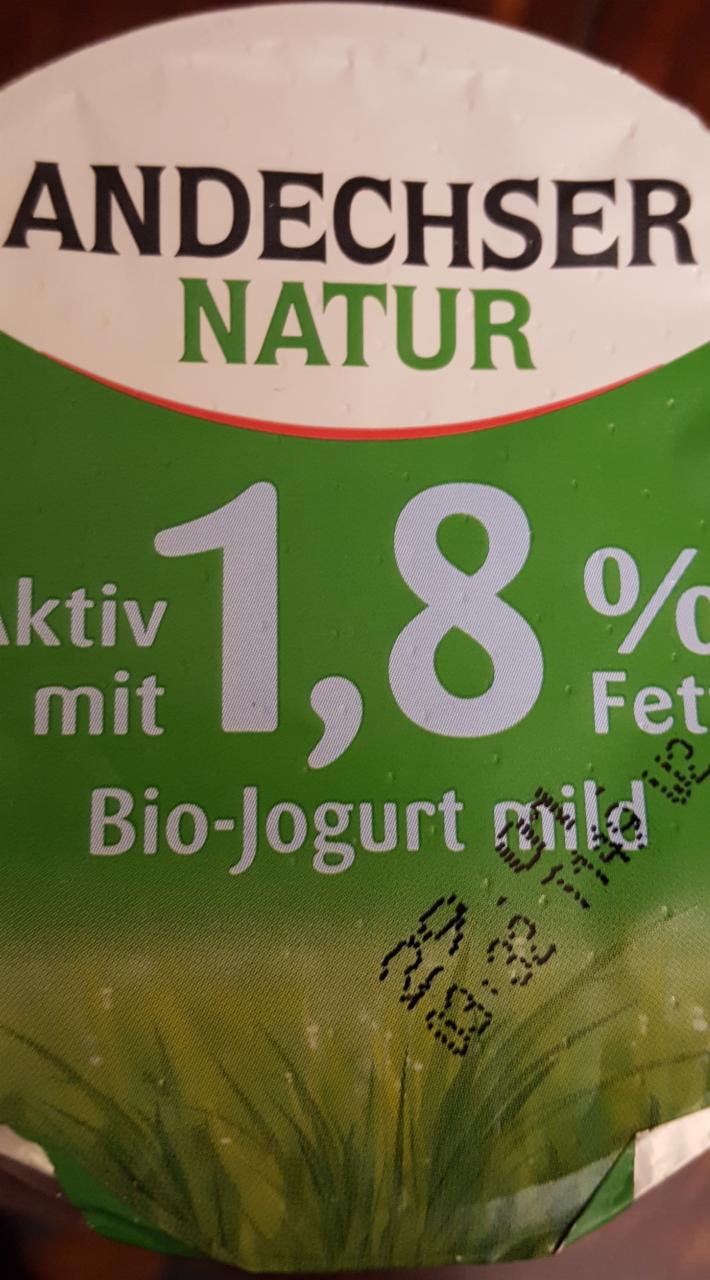 Fotografie - Andechser Natur Bio-Jogurt mild 1,8%