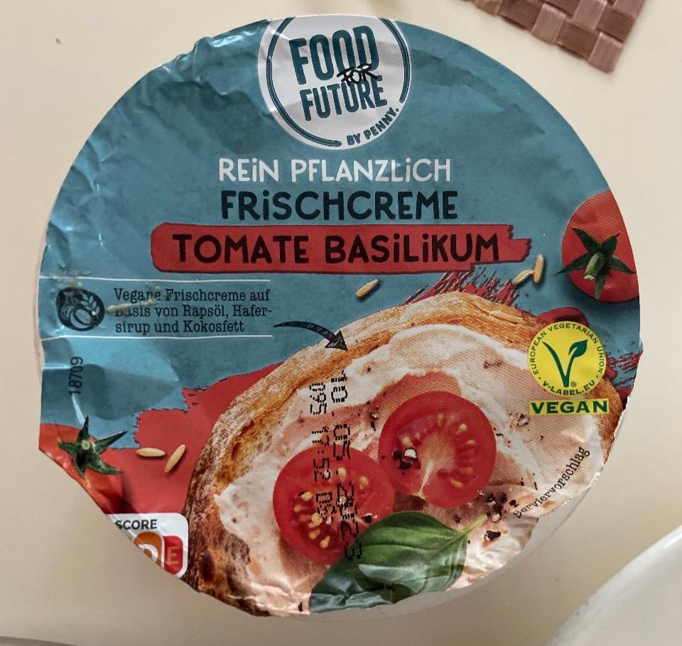 Fotografie - Rein Pflanzich Frischcreme Tomate Basalikum Food for Future