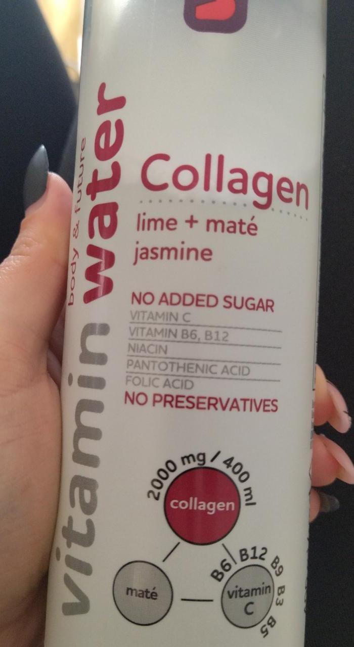 Fotografie - Vitamin water Collagen lime+maté jasmine