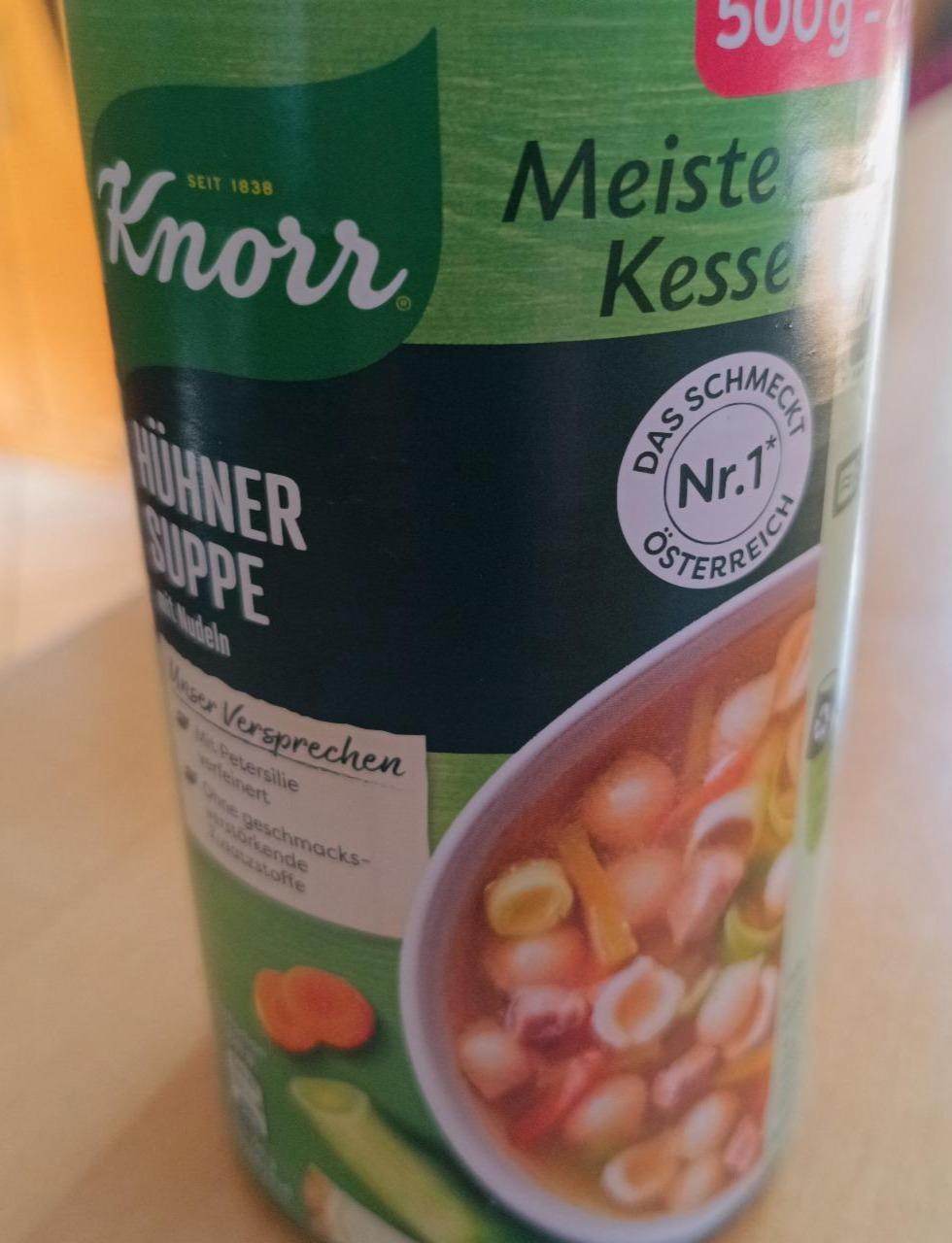 Fotografie - Hühner Suppe mit Nudeln Knorr