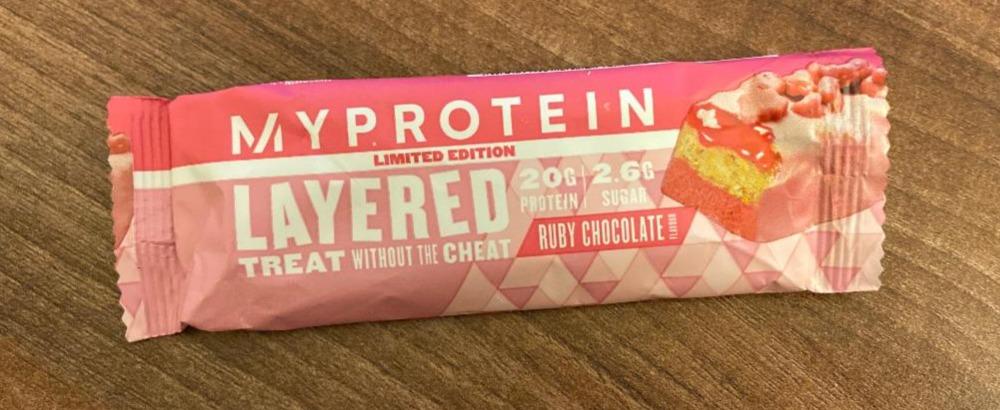 Fotografie - Layered Treat Ruby Chocolate MyProtein