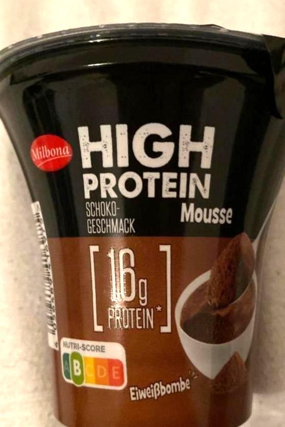 Fotografie - High protein mousse schoko Milbona