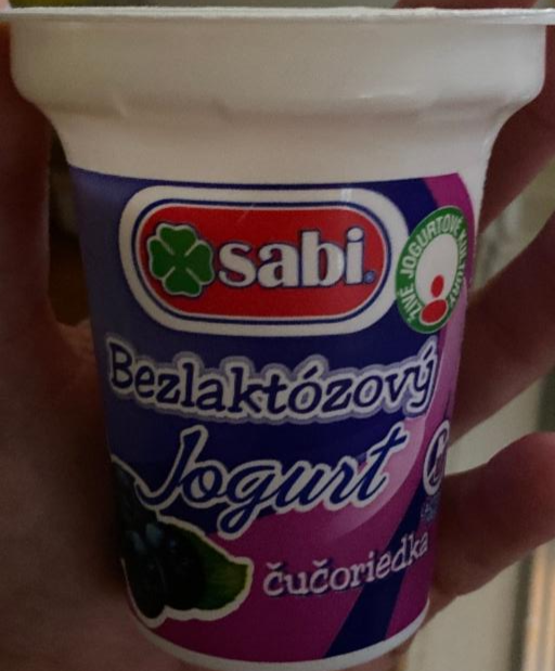 Fotografie - Bezlaktózový jogurt čučoriedka Sabi