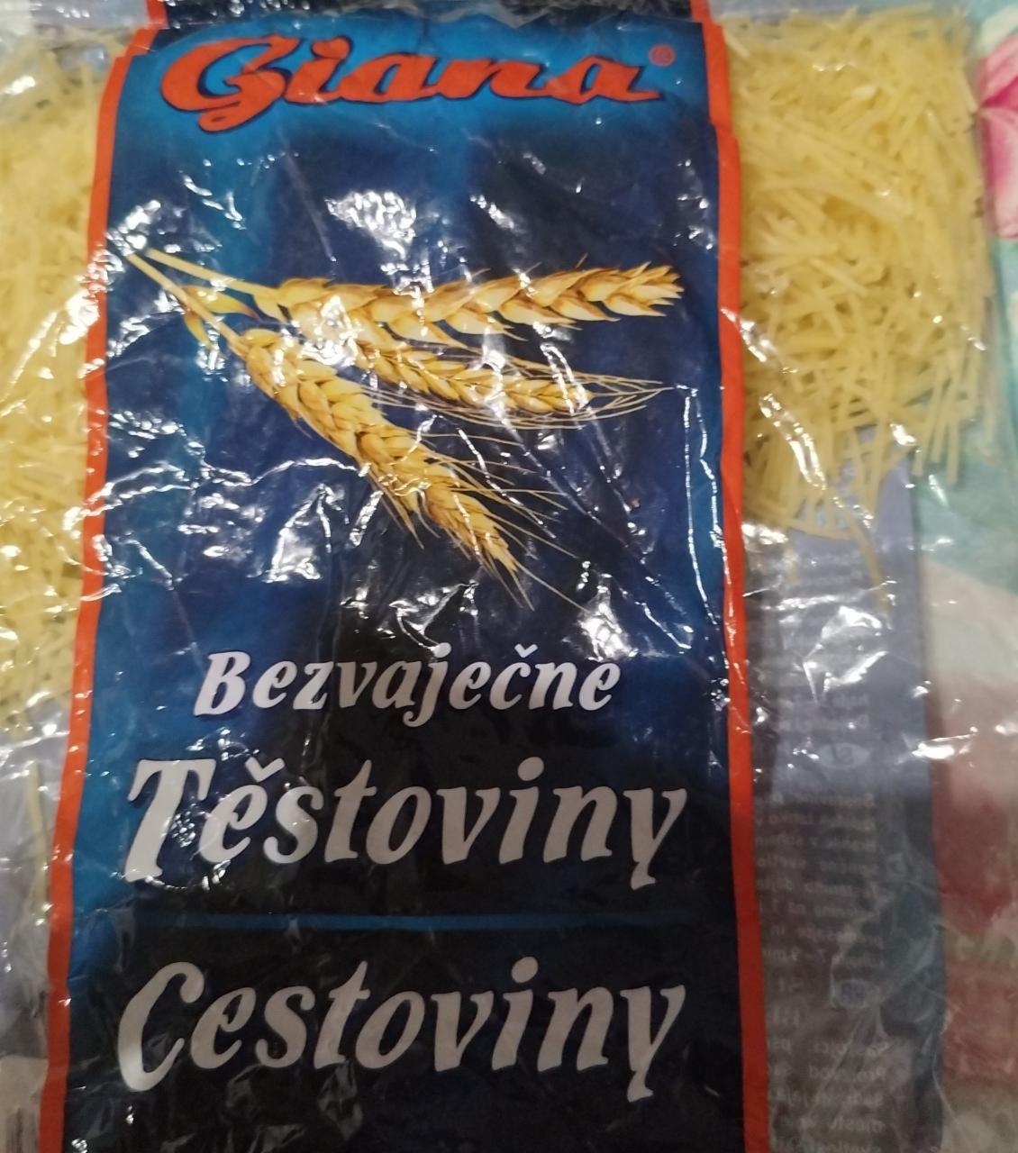 Fotografie - Bezvaječné Cestoviny Giana