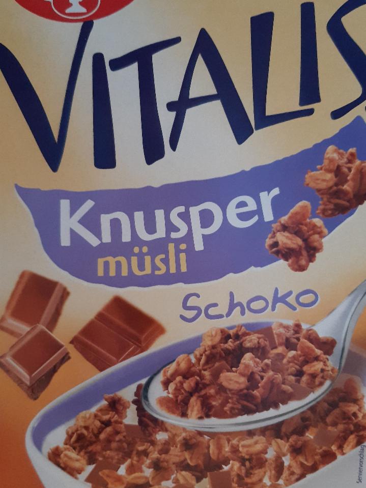 Fotografie - vitalis Knusper musli Schoko Dr.Oetker