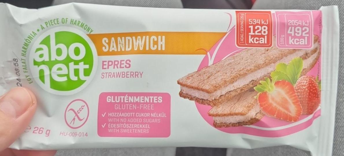 Fotografie - Sandwich strawberry Abonett